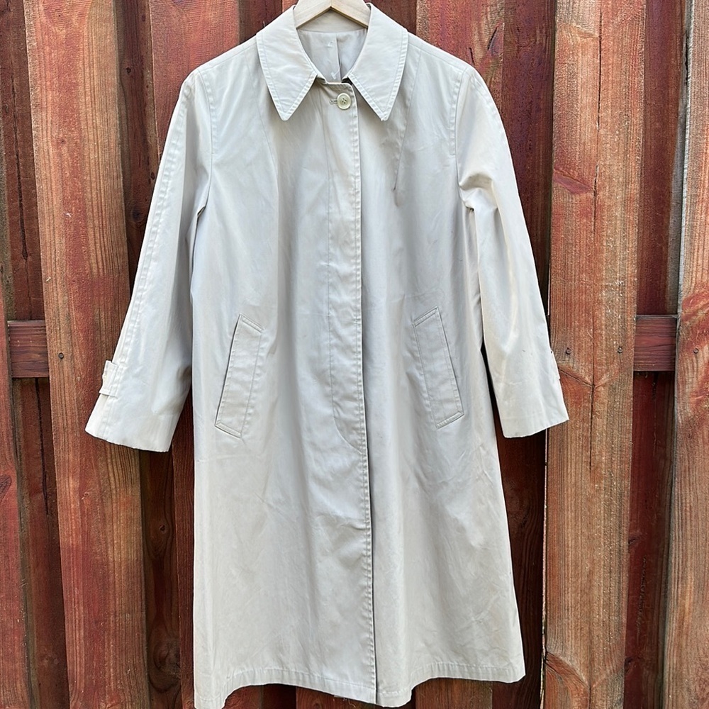 Women’s London Fog Trench Coat Size 14 Petite